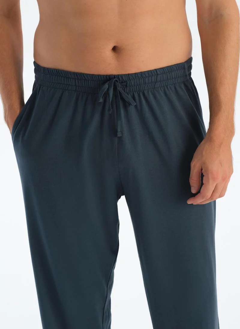 dagi T-shirt & Trousers Pajama Set Crew Neck Supreme Mid Rise Sleepwear