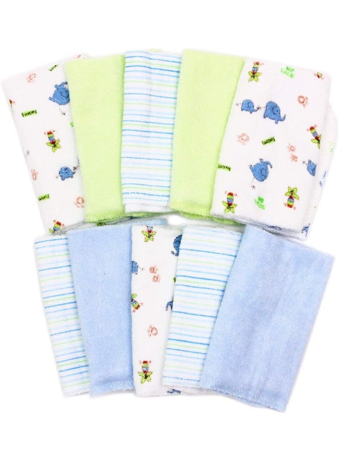 Spasilk مناديل سباسيليك، فيل أزرق، 10 قطع - Image 2