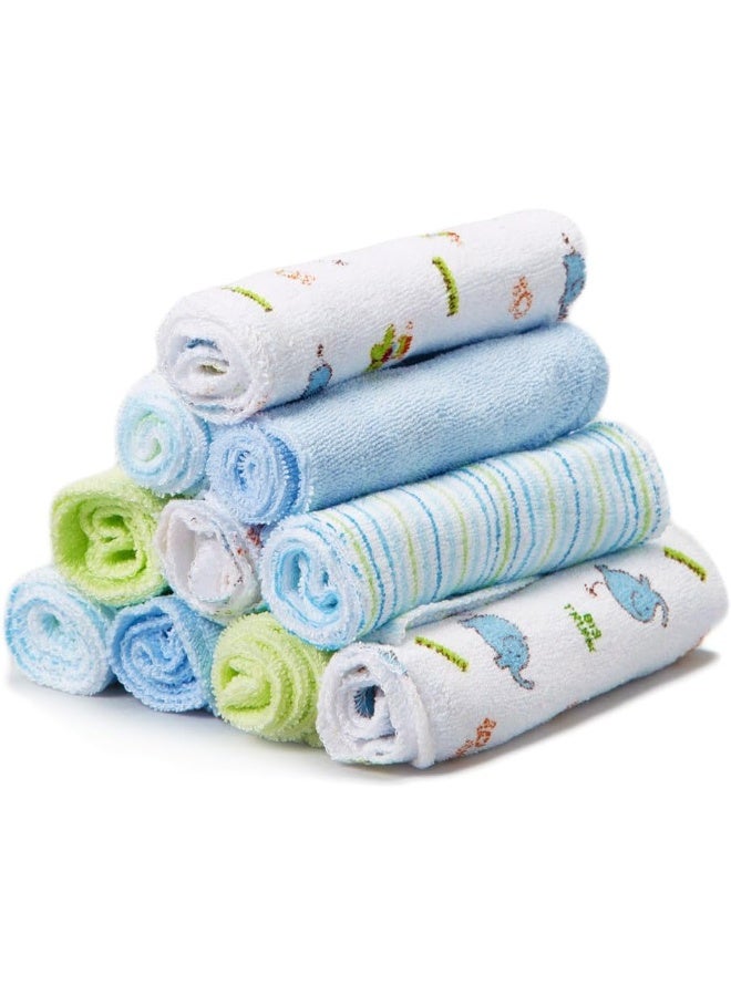 Spasilk مناديل سباسيليك، فيل أزرق، 10 قطع - Image 1