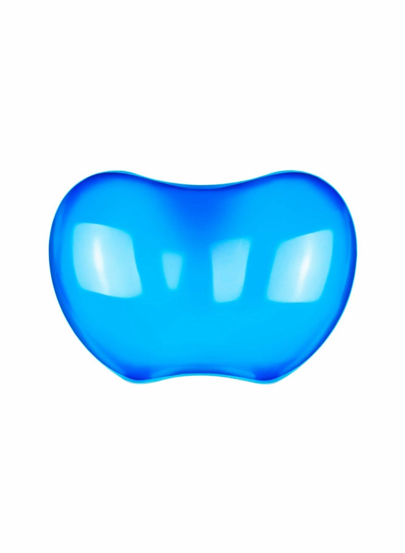 كابتن تيك Mouse Wrist Rest Pad, Soft Hand Pillow Cushion, Cool Silicone Gel Keyboard Wrist Support Mat, Ergonomic, Heart-Shaped Translucence (Blue), Large Size - Image 1
