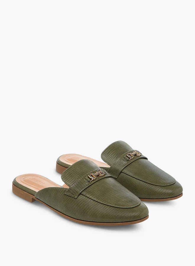 سيليست Women's Textured Slip-On Mules