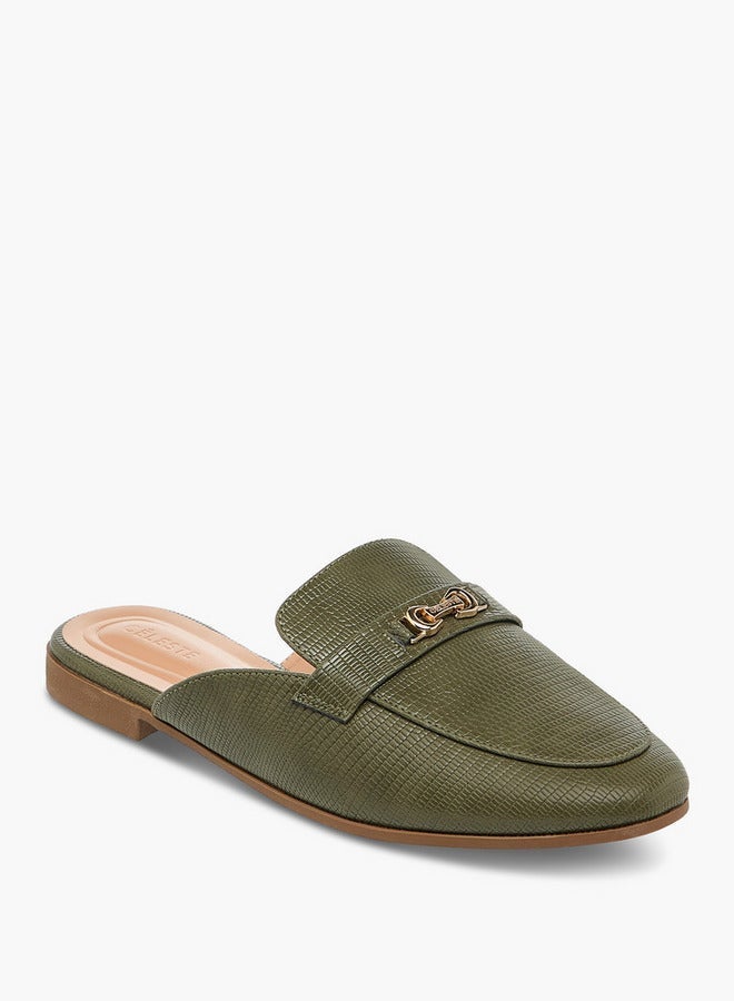 Celeste Women's Textured Slip-On Mules - Image 2