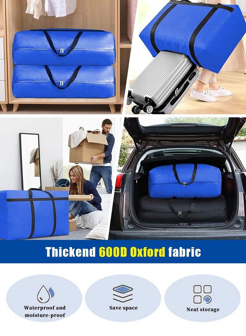 HomarKet Extra Large Moving Bags with Strong Zippers & Carrying Handles, 125L Storage Bags Storage Totes for Clothes, Moving Supplies, Space Saving Oversized Storage Bag Organizer for Moving,Traveling  - Image 5