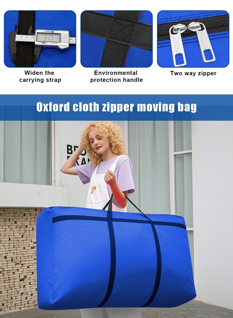 HomarKet Extra Large Moving Bags with Strong Zippers & Carrying Handles, 125L Storage Bags Storage Totes for Clothes, Moving Supplies, Space Saving Oversized Storage Bag Organizer for Moving,Traveling  - Image 3