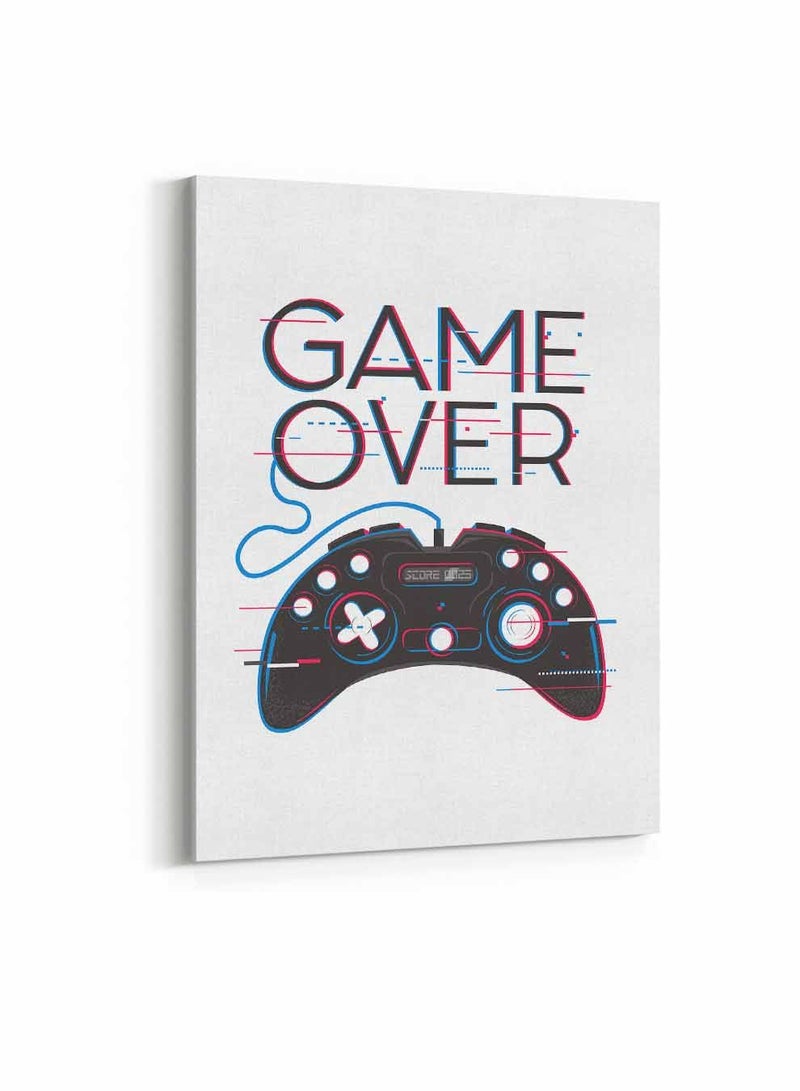 لوحة كانفاس على إطار خشبي للألعاب، تصميم انتهت اللعبة، للمنزل، غرفة المعيشة، المكتب، الديكور - Image 4