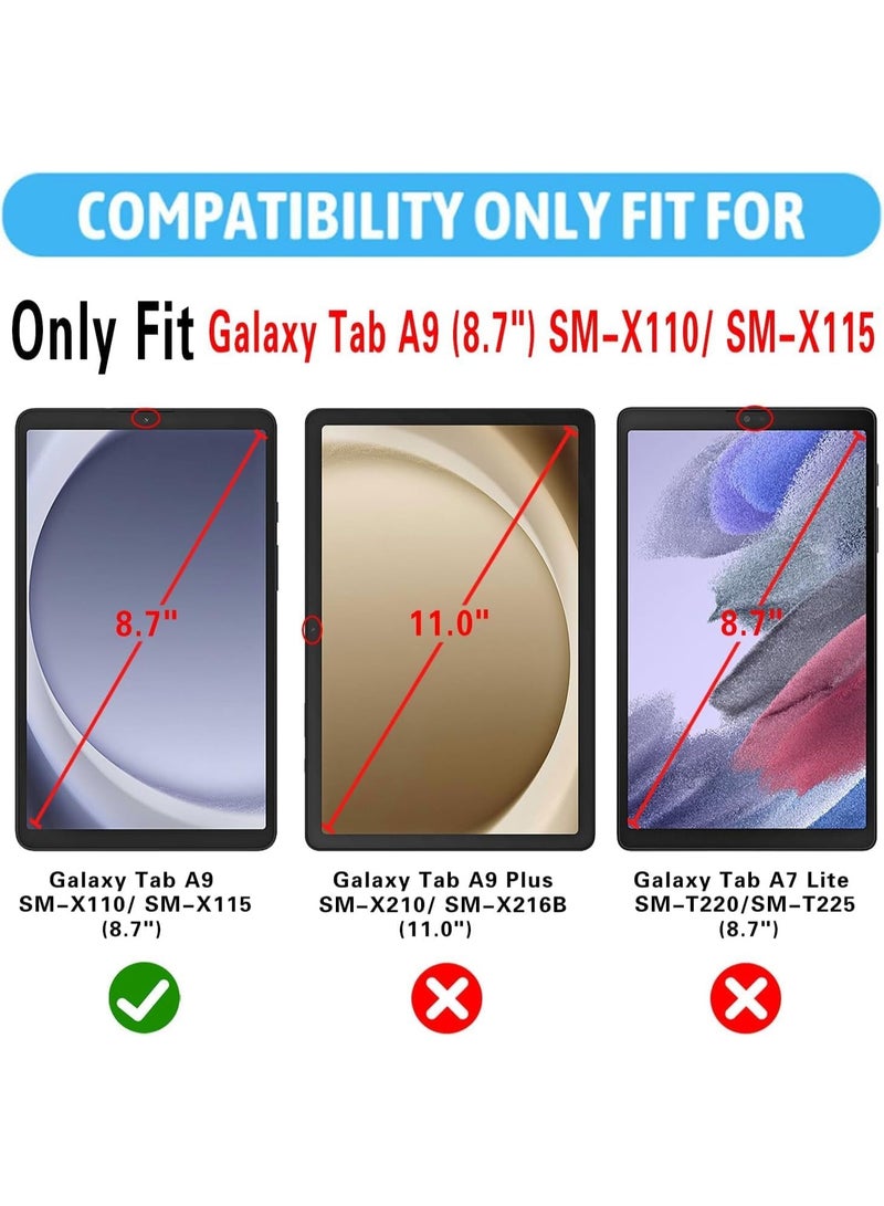 Muzz Tab A9 Screen Protector for Samsung Galaxy Tab A9 8.7 Inch, 9H Hardness Tempered Glass, HD Clear, Anti-Scratch, 2.5D Edge (Samsung Galaxy Tab A9 8.7 Inch) - Image 5