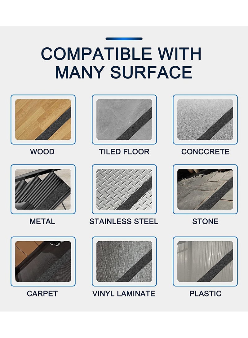 Heavy Duty Transparent Anti Slip Tape for Stairs, Waterproof Non Skid Adhesive Grip, 1 inch x 190 inch, Ideal for Indoor & Outdoor Safety - Image 3