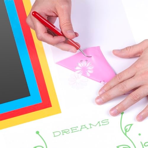 Siser EasyWeed Heat Transfer Vinyl 11.8" x 15ft Roll (Red) - Compatible with Siser, Cricut, Silhouette and Other Craft/Professional Cutters - CPSIA Certified - Image 3