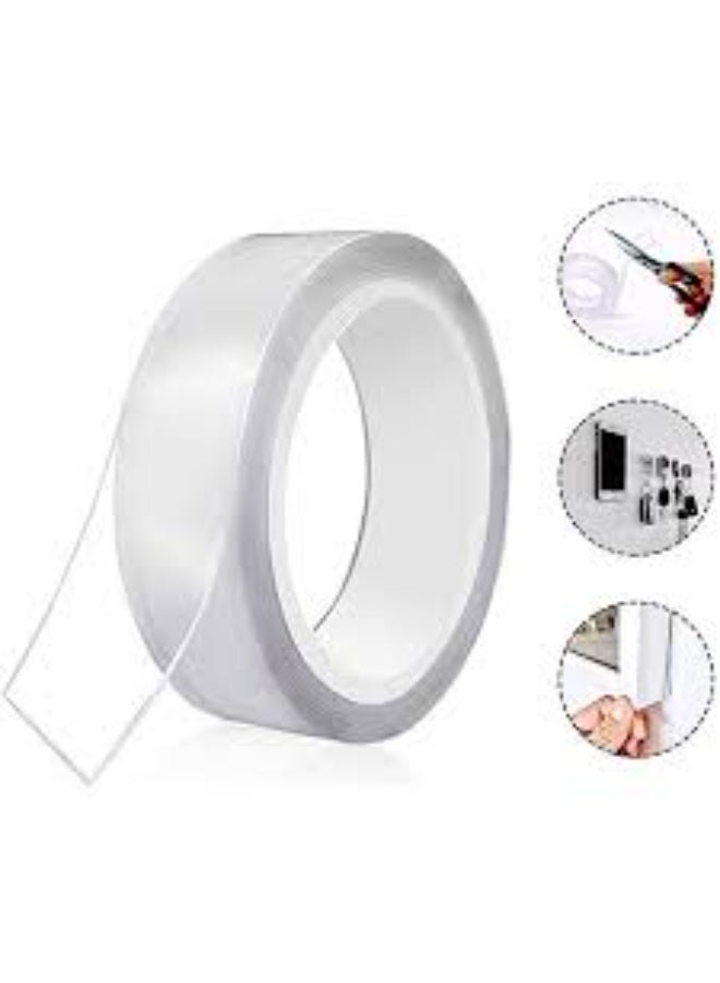 Double-Sided Nano Mounting Tape - 1.5Cm x 3m - Strong Adhesive, Reusable, for DIY and Crafts - Image 4