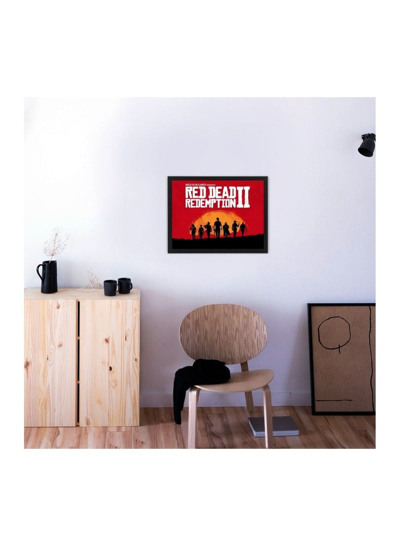 MEC Digital Wall Art Poster Frame Red Dead Redemption 2 30X40 cm - Image 5