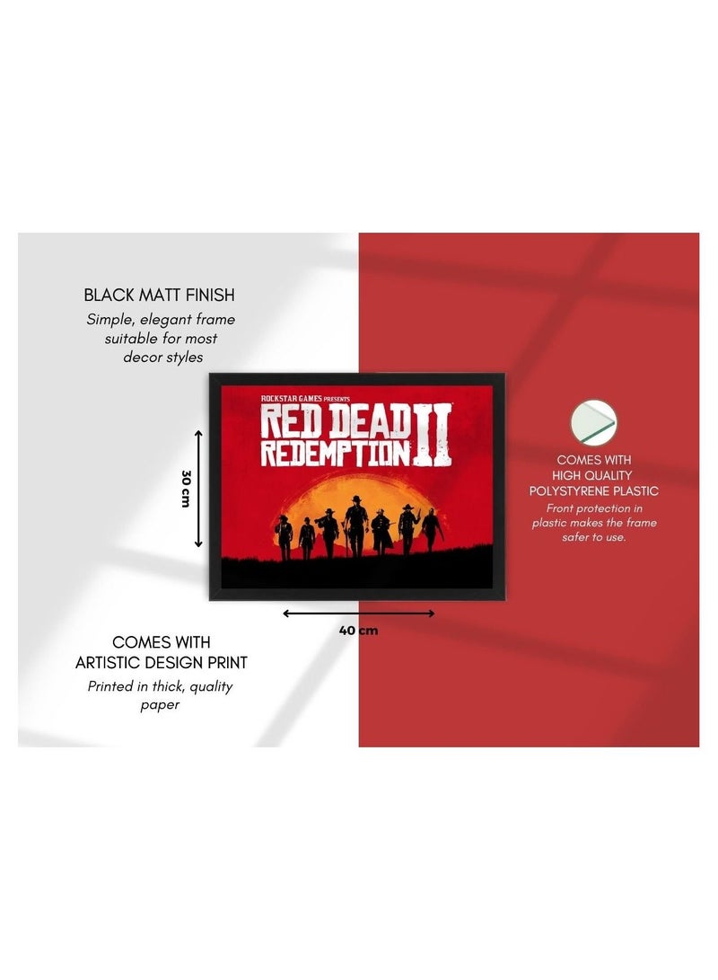 MEC Digital Wall Art Poster Frame Red Dead Redemption 2 30X40 cm - Image 4