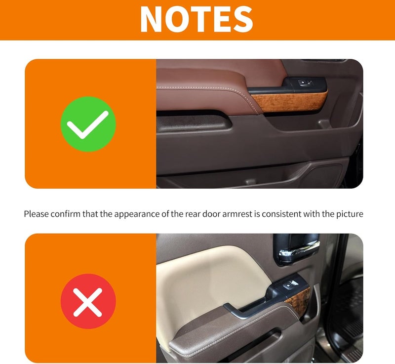 RT-TCZ for Silverado Carbon Fiber Inner Door Handle Panel Trim Cover for Chevy Silverado GMC Sierra 2014-2018 Black ABS Carbon Fiber Interior Accessories 4pcs (Crew Cab) - Image 2