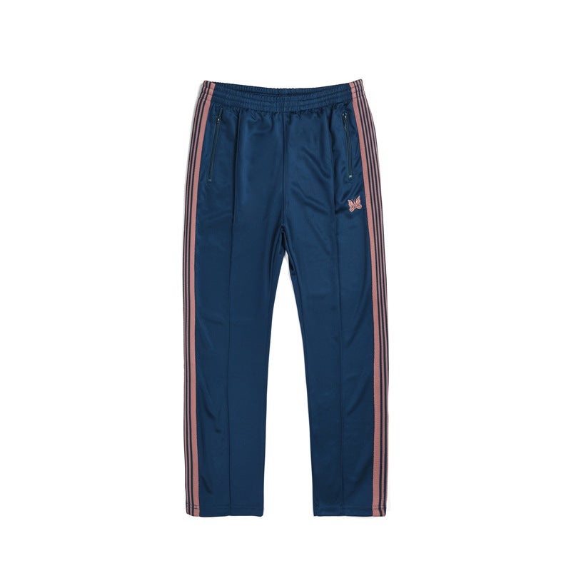 22Fw Butterfly Embroidered Logo Co-Brand Sports School Uniform Suit Men'S And Women'S Bar Ribbon Casual Sportswear Sports Pants - Image 1