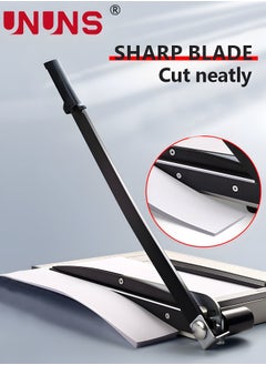 UNUNS Paper Cutter Guillotine,A4 Paper Cutting Board,Heavy Duty Metal Base Trimmer Grid  - Image 3