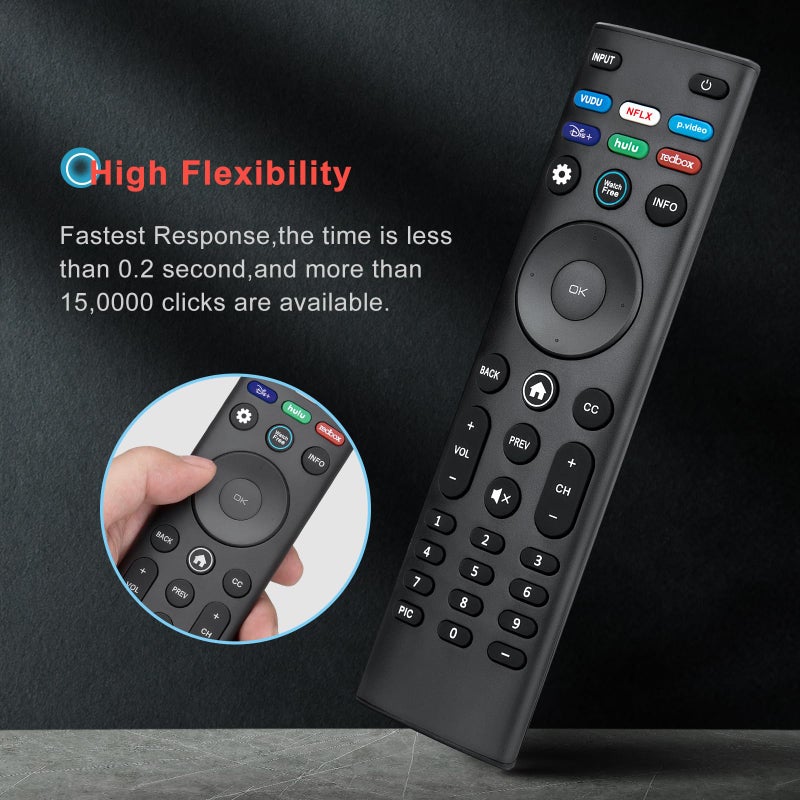 EWO'S Universal Remote Control XRT140 for VIZIO Smart TV Remote Replacement XRT136 XRT260 XRT270 Smartcast D, E, M, P, V, PX Series Smart TVs - Image 4