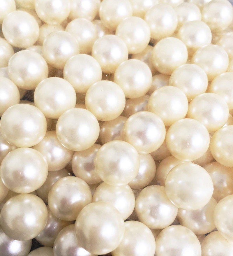 LolaSaturdays Pearls 320pcs Loose Beads no Hole Bulk vase Filler Pearls for centerpieces Jewelry or Wedding Decorations Pearl vase Filler Beads
