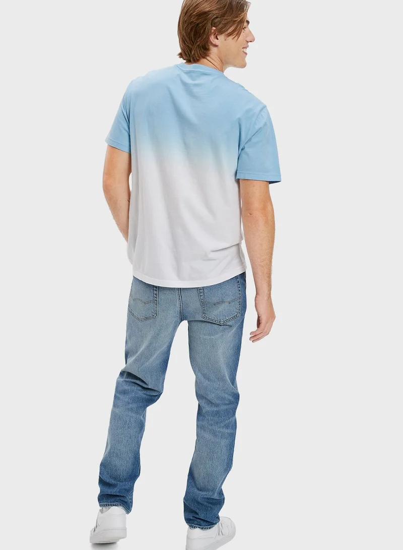 American Eagle Tie Dye Graphic Crew Neck T-Shirt