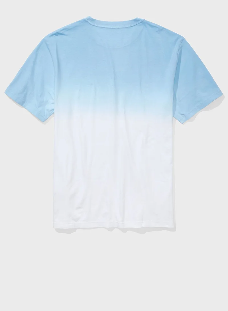 American Eagle Tie Dye Graphic Crew Neck T-Shirt