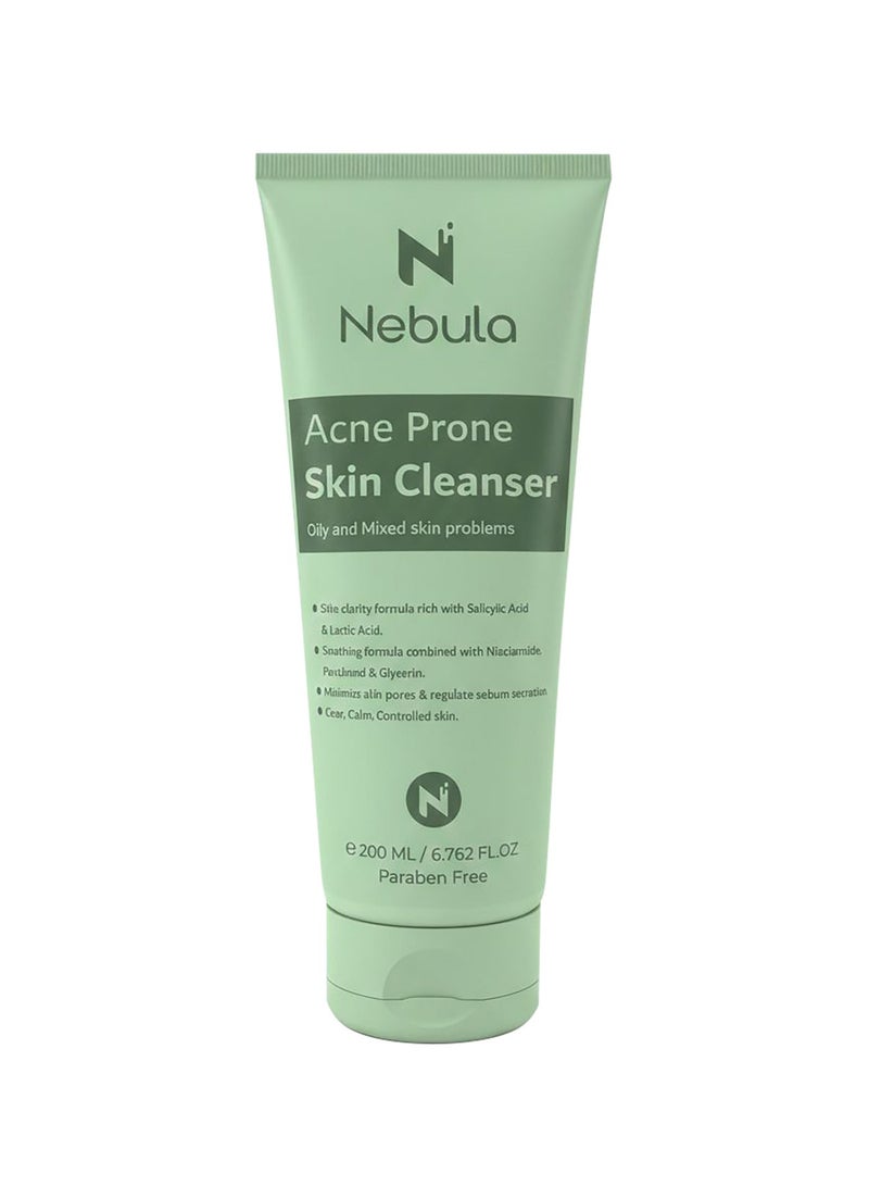 Nebula Hyaluron Face Toner 200 ml & Nebula Acne Prone Skin Cleanser 200 ml Bundle - Image 3