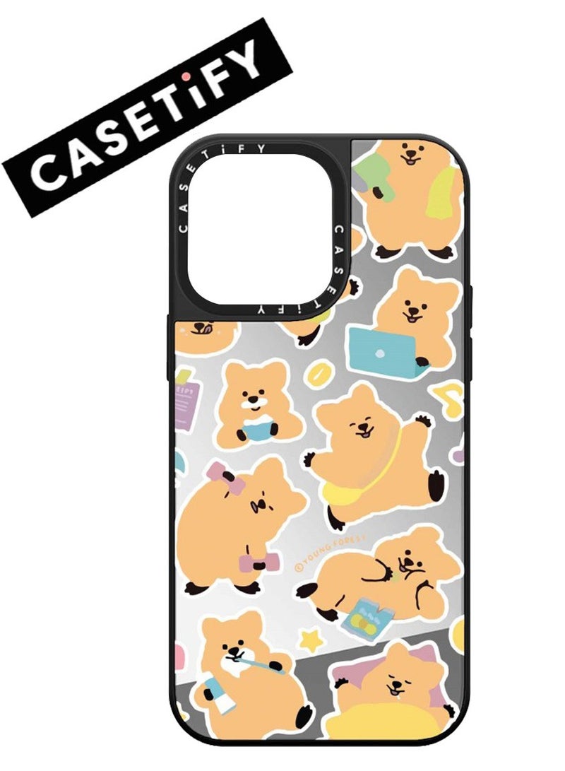 Casetify For iPhone 14 Pro Max Case Korean Little Brown Bear Magnetic Adsorption Phone Cover - Image 1