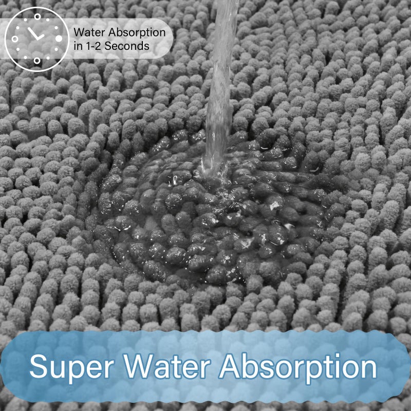 AROGAN سجادة الحمام Arogan مجموعات 2 قطعة 20 "" x20 " - Image 3