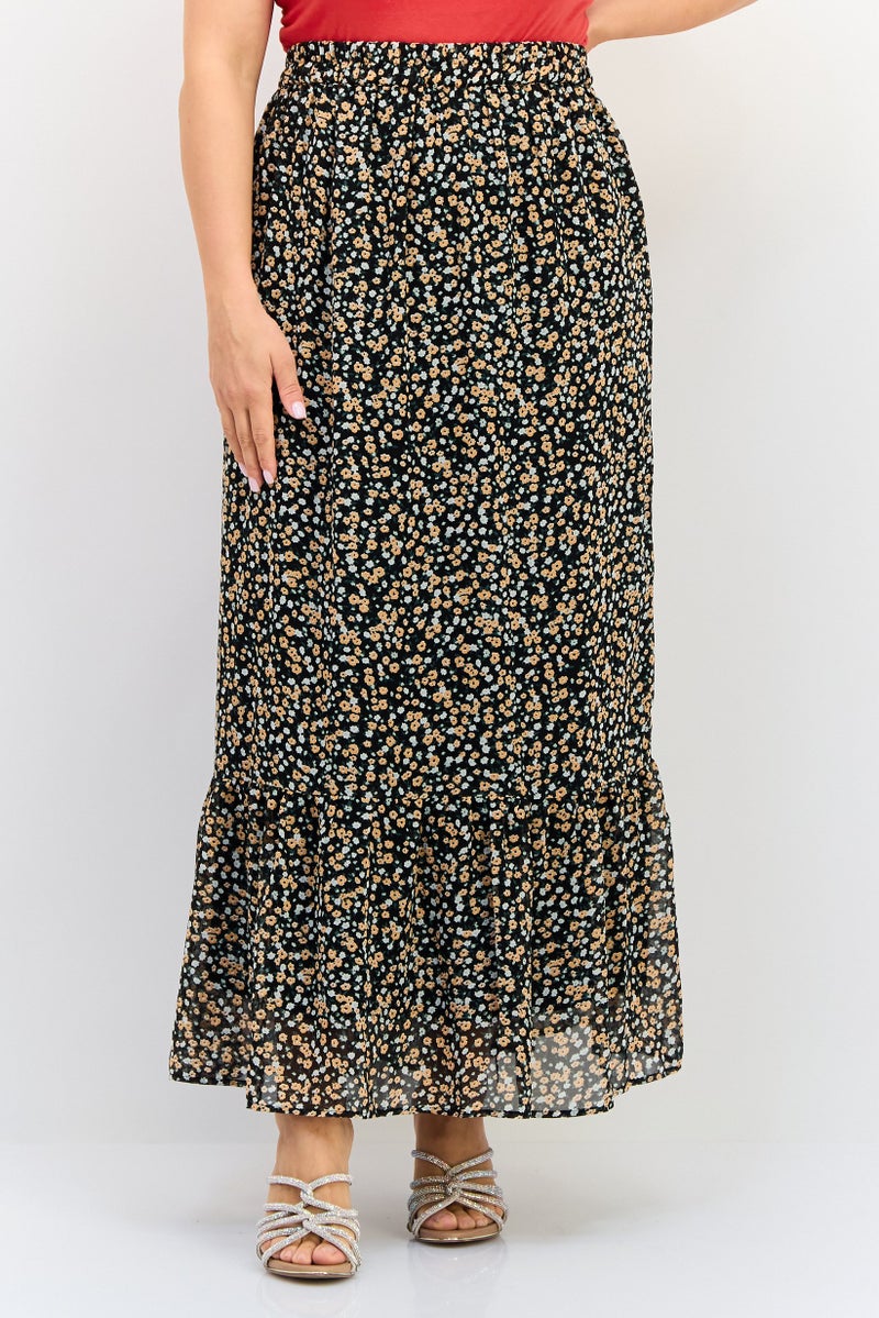 Fire & Glory Women Allover Print Maxi Skirt, Multicolor - Image 1