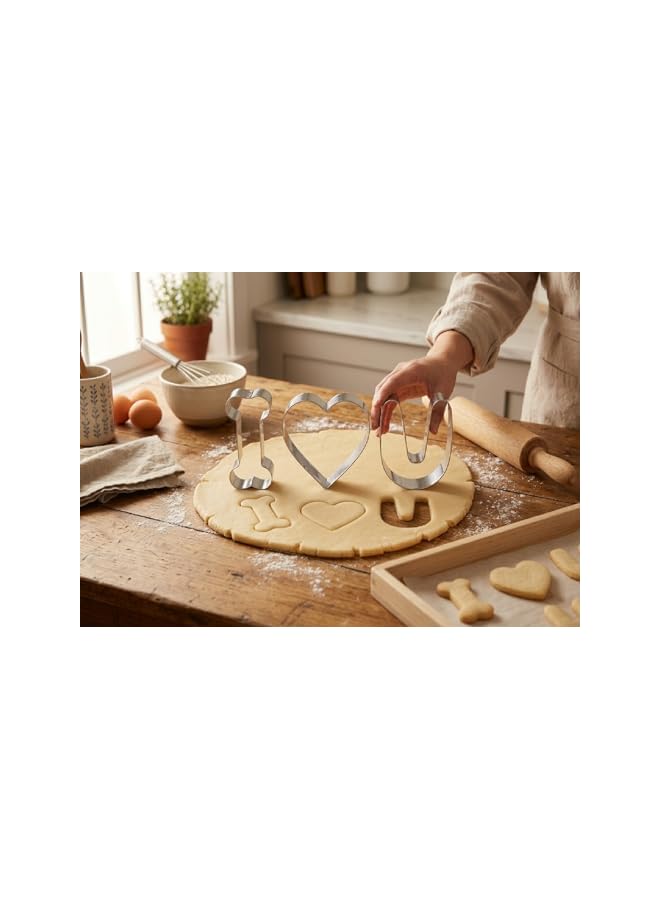 S-TOP I Love U Cookie Cutter Set - 3 Pieces - Image 2
