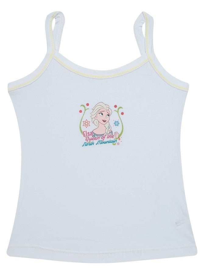 BODYCARE Girls Cotton Blend Regular Fit Vest Dori Neck Sleeveless Frozenpack of 4-White, 18-24 Months - Image 5
