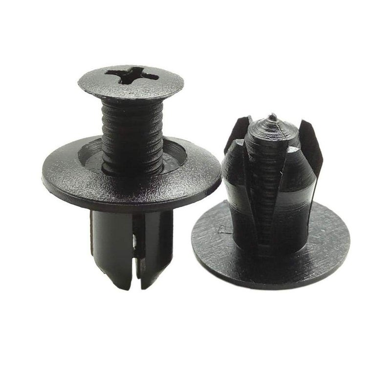 Guance |8 mm Car Plastic Screw Fasteners for Car Bumper Mudguard Door Pad Fender Lining, 50 Pieces - Image 1