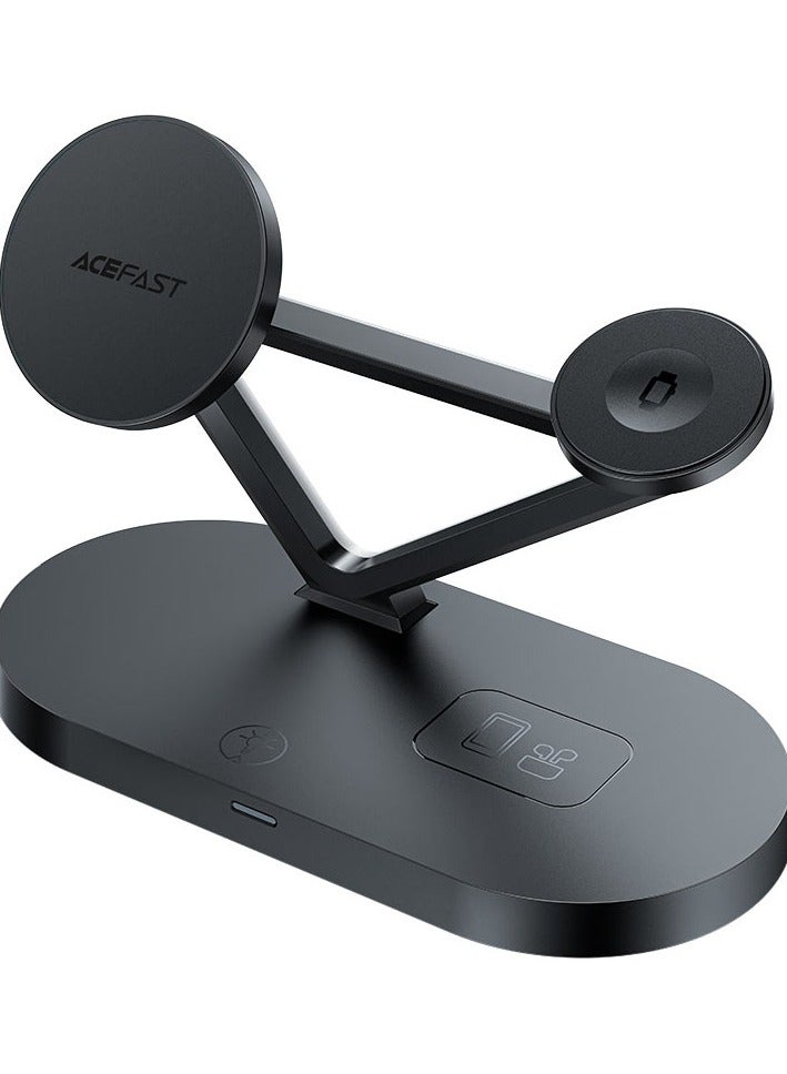 ACEFAST Wireless Charger Desktop Holder E9 3-in-1 Magnet Stand Charging Station for iP16/ 15/14/13/12 Series + Smart Watch + Earbuds, with Total Output up to 45W, Dimmable night lamp - Image 3