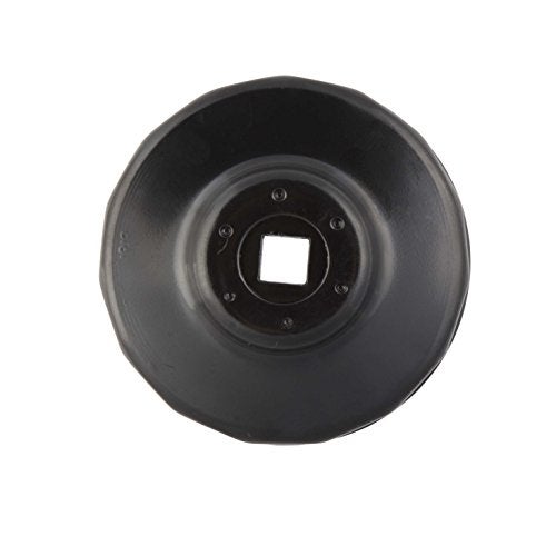 Steelman Low Profile Oil Filter Cap Wrench Socket 80mm x 15 Flute, 3/8-inch Drive, Heavy Duty Chrome Vanadium Steel - Image 2