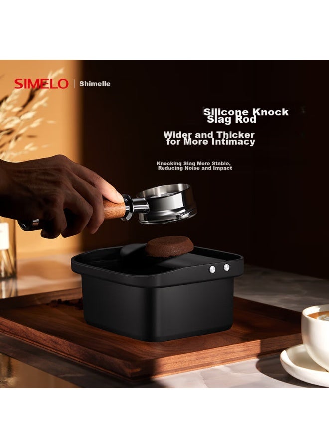 Simelo Coffee Grounds Container, Coffee Grinder, Home Semi-Automatic Espresso Machine, Large Waste Coffee Grounds Bin, Elegant White - Image 4