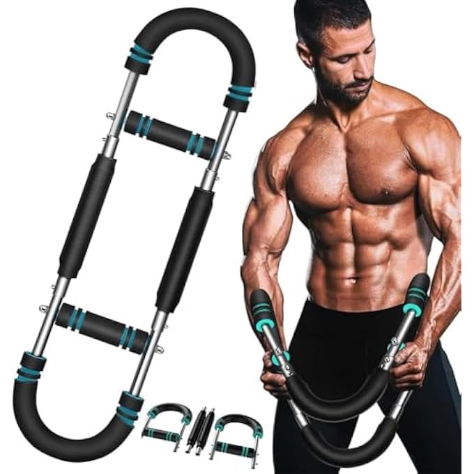 rayihni Twister Arm Trainer 70100lb Adjustable Chest Workout Equipment Upper Body Strength Training Machine Portable Power Twister Bar Ab Twisters for Home Gym Fitness TrainingDetachable Design - Image 1