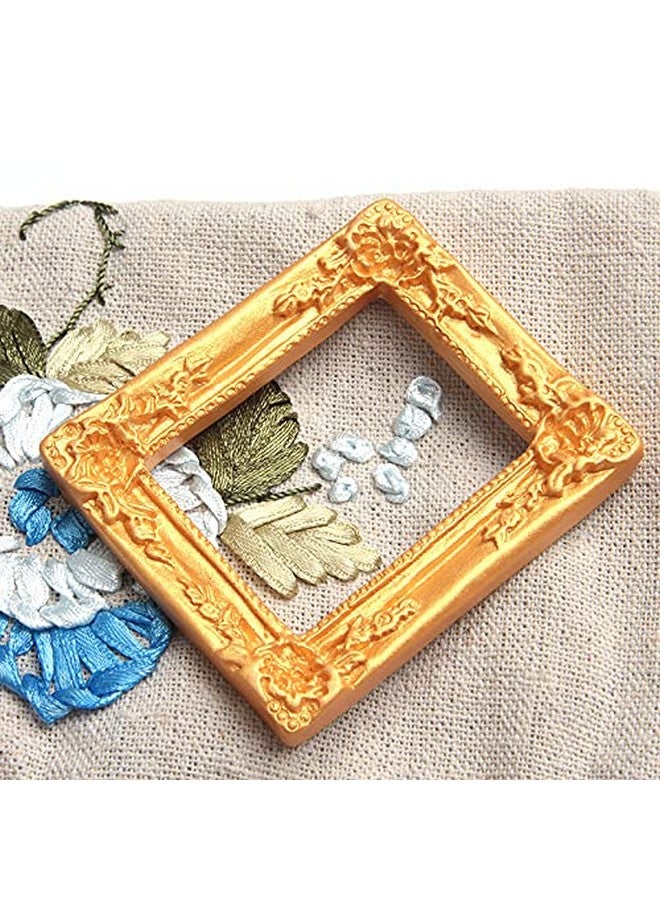 Acxico 4Pcs Mini House Miniature 112 Scale Resin Silver Picture Frame 6Cm 4.8Cm - Image 5