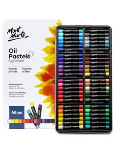 Excefore Oil Pastels Set of 48 Colors, Vibrant Pastel Sticks, Pastels Art Supplies, Suitable for Artists, Beginners, Students, Kids Art Painting Drawing  - Image 1