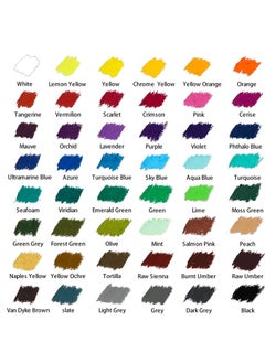Excefore Oil Pastels Set of 48 Colors, Vibrant Pastel Sticks, Pastels Art Supplies, Suitable for Artists, Beginners, Students, Kids Art Painting Drawing  - Image 2