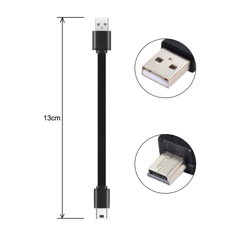 سي واي كابل بطول 13 سم USB 2.0 من نوع A ذكر إلى Mini 5Pin USB ذكر مسطح ورفيع من نوع FPC لهاتف FPV Disk - Image 3