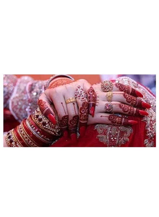 أمينا معجون حناء أمينة مخروطي الشكل بلون الكرز الأحمر - قطعة واحدة - يدوم طويلاً وخالٍ من المواد الكيميائية - Image 3