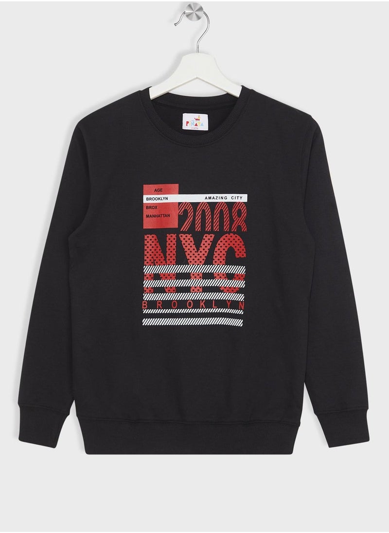Pinata - Boys Graphic Printed Sweatshirt - Image 1