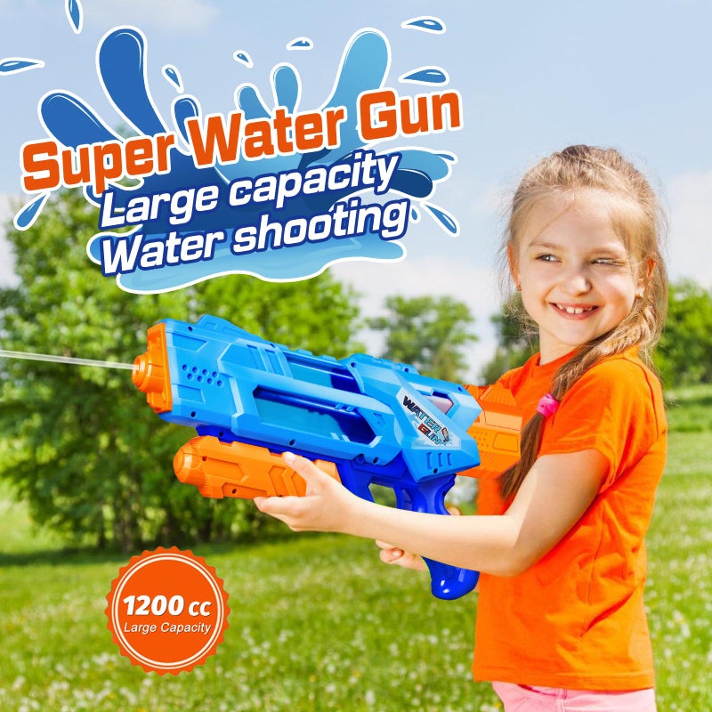 Quanquer 1200cc Super Squirt Water Guns for Kids Adults  2 Pack Super Water Soaker with Excellent Range  Ideas Gift Toys for Summer Outdoor Swimming Pool Beach Sand Water Fighting Play - Image 3