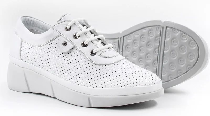 Fast Step Genuine Leather Women's Lace-Up Comfortable Daily Casual Shoes 408za703-d-88