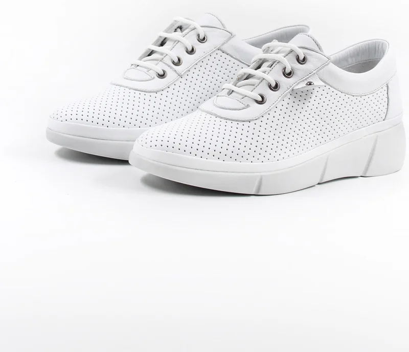 Fast Step Genuine Leather Women's Lace-Up Comfortable Daily Casual Shoes 408za703-d-88