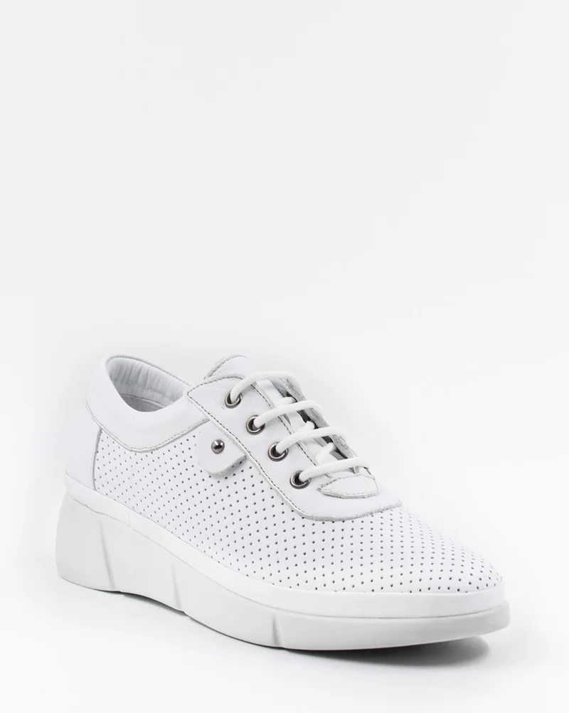 Fast Step Genuine Leather Women's Lace-Up Comfortable Daily Casual Shoes 408za703-d-88