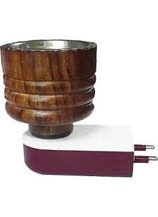 SUGANDH VATIKA Electric Wooden Diffuser with USB Power Adapter Brown 
