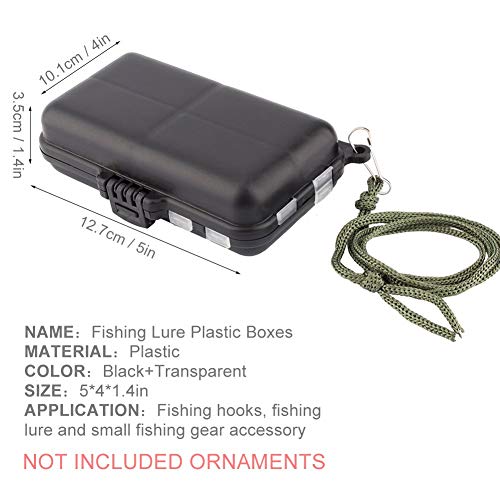 Yosoo Fishing Bait Box, 9 Compartments Fishing Storage Box, Mini Fishing Lure Bait Tackle Plastic Box Case for Fishing Outdoor Activities - Image 3