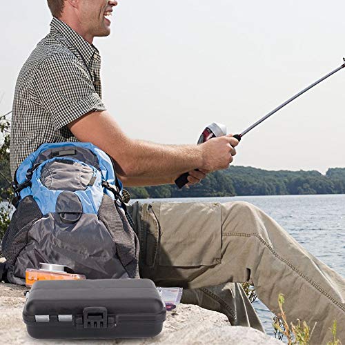 Yosoo Fishing Bait Box, 9 Compartments Fishing Storage Box, Mini Fishing Lure Bait Tackle Plastic Box Case for Fishing Outdoor Activities - Image 2
