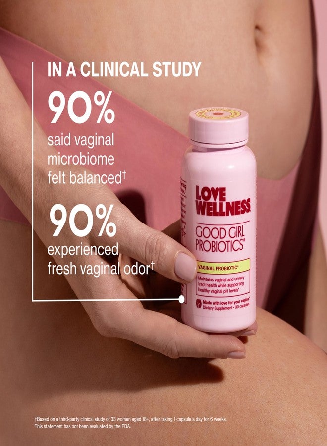 Love Wellness Good Girl Probiotics | Women’s Vaginal Health & pH Balance Supplement | 9-Strain Probiotic for Urinary Tract, Yeast, Odor & Immune Support | Gluten-Free (30-Day Supply) - Image 5