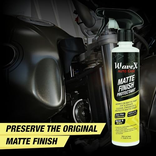 Wavex Matte Finish Bike Polish Maintainer 350ml + Wavex Microfiber Yellow Cloth Towel 350GSM 40X40CM - Image 2