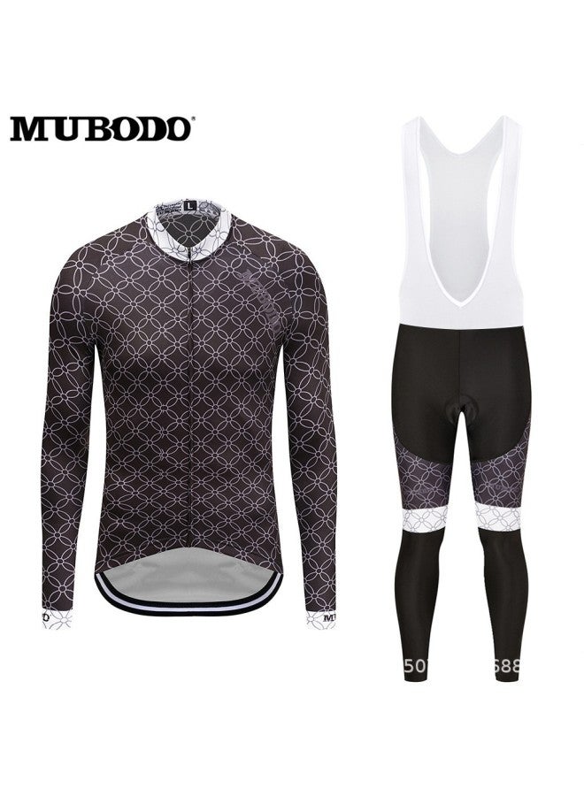 Summer Quick-drying Breathable Fitness Long-sleeved Cycling Wear Suit Men's Moisture-wicking Outdoor Sports Off-road Self-wear