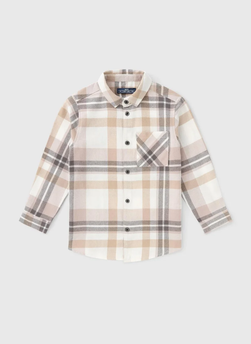 ماتلان Boys Stone Check Shirt